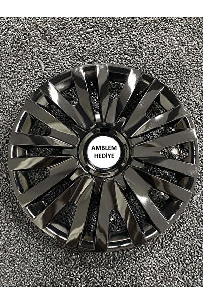 YILAPJANT Renault Broadway Parlak Siyah 13 Inc Kırılmaz Jant Kapağı 4 Adet