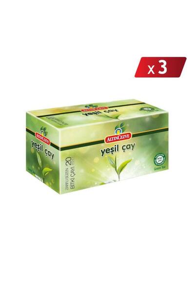 Altıncezve كيس شاي أخضر مفلتر - 20 × 2 جم × 3 عبوات