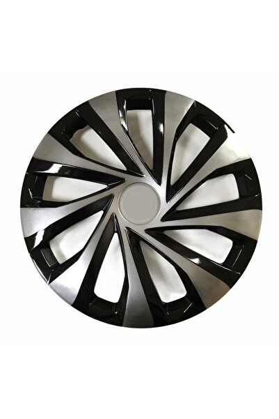 SAHLAN Ford Fiesta 15"inç Kırılmaz 4 Adet 1 Takım Siyah Gri Renkli Jant Kapağı
