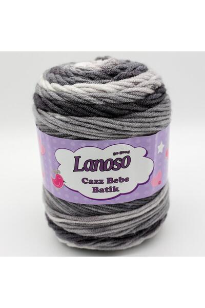 Lanoso Cazz Bebe Batik El Örgü İpliği - 755 Batik -