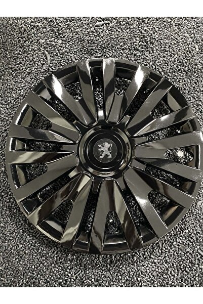 YILAPJANT Peugeot 301 15" Inç Kırılmaz Jant Kapağı Siyah 4 Adet