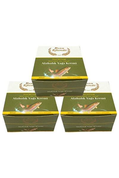 AKÇ Dağıtım Rıza Efendi Alabalık Yağı Kremi 100ml 3 Adet