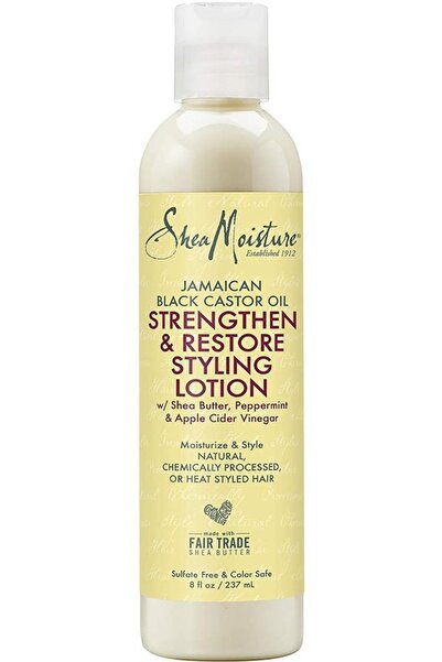 Shea Moisture Jamaican Black Castor Oil Güçlendirici Ve Onarıcı Şekillendiric...