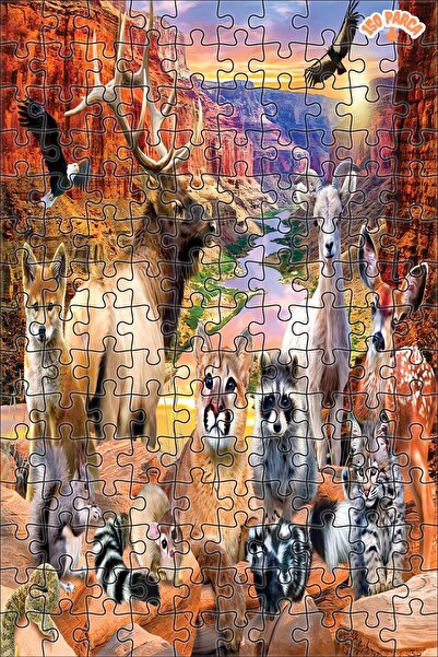 Teona Ahşap Büyük Kanyon Ulusal Parkı Dekoratif Çift Katlı Çerçeveli Asılabil...