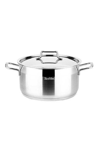 Tantitoni TANTITONI Premium Stainless Steel Leather Pot - 22x12cm