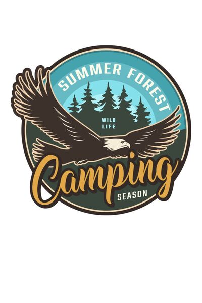 MegaSticker Autocolant Camping Summer Auto, Motocicletă, Cască, Laptop 12x11 Cm
