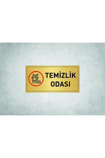 ALFA REKLAM AJANSI غرفة التنظيف مكتوبة على الصفائح المعدنية