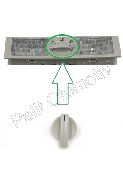 İthal Seat Leon Arka Tavan Lamba Düğmesi 6q0947291a / 6q0947291b (gri)