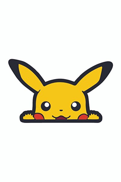Limitless Design Pikachu araba motor tablet laptop telefon sticker etiket 14x...