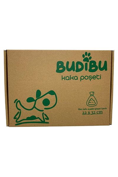 BUDİBU Cat Dog Poop Bag Pet Excrement Poop Bag Black Capsule and 12 Rolls (180 Bags)