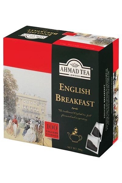 Ahmad Tea 100 English Breakfast Teapot Tea Bags