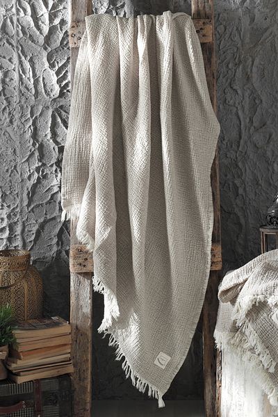 Miespiga 125x190 Model Gold 3 Straturi Muslin Peshtemal Prosop de plajă