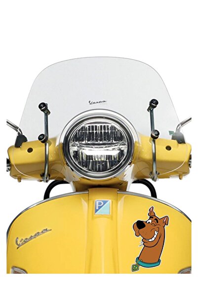 MegaSticker ملصق سيارة سكوبي دو، دراجة نارية، كمبيوتر محمول، خوذة، ملصق سيارة 17x10 سم