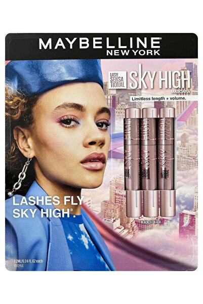 Babe Maybelline New York Lash Sensational Sky High Suya Dayanıklı Maskara Set...