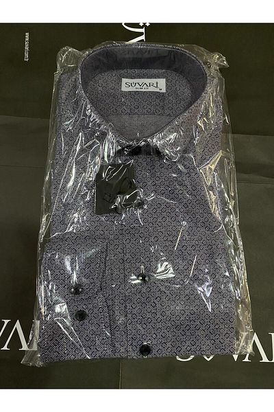 SÜVARİ Βαμβακερό μακρυμάνικο πουκάμισο Slim Fit