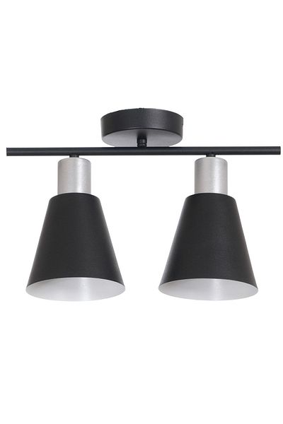 Fer Avize Cool Modern Design Bedroom - Living Room - Kitchen - Cafe Black Color 2 Piece Chandelier