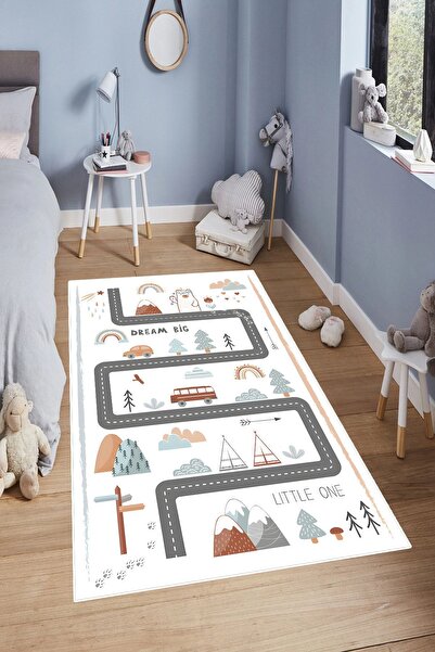 YTR HOME Makinede Yıkanabilir Kaymaz Taban Leke Tutmaz Eğitici Bebek Ve Çocuk...