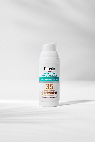 Eucerin SPF35 Mineral Face Lotion - Sensitive Color, 50ML