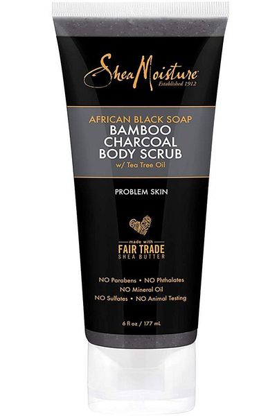 Shea Moisture African Black Soap And Bamboo Charcoal Body Peeling 170gr
