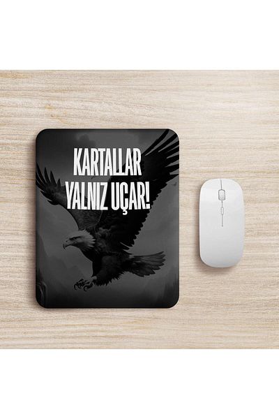 OFFSIDESIGN Ορθοπεδικό Mouse Pad - Ασπρόμαυρο, Σχέδιο Lone Flys, Τυπωμένος Ούρανος