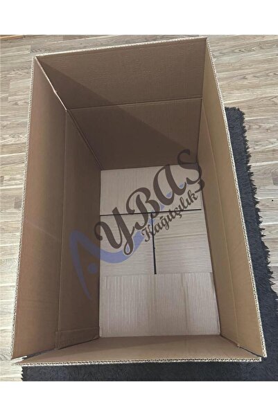 aybaş kağıtçılık Kutu Boş Karton 80x50x50 Büyük Boy 10 Lu Adet, Çift Oluklu