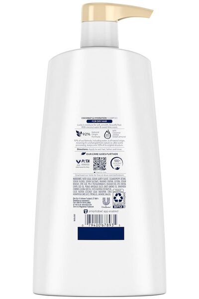 Dove Coconut & Hydration Nemlendirici Şampuan 750ML