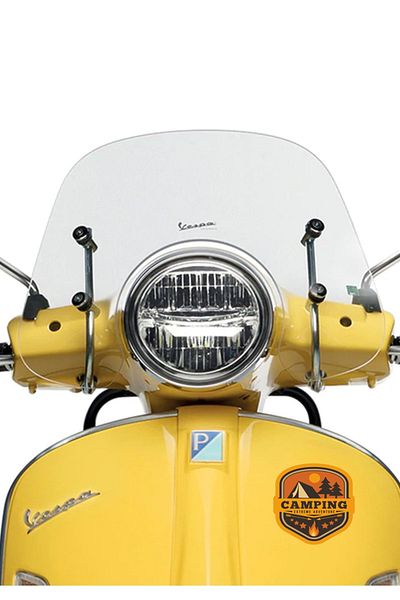 MegaSticker Camping Motocicletă, Laptop, Cască, Autocolant Auto 12x12 Cm