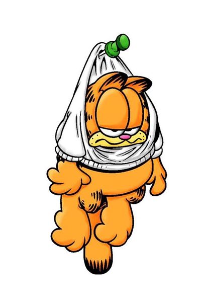MegaSticker Autocolant Lazy Cat Auto, Motocicletă, Cască, Laptop, Parbriz 14x9 Cm
