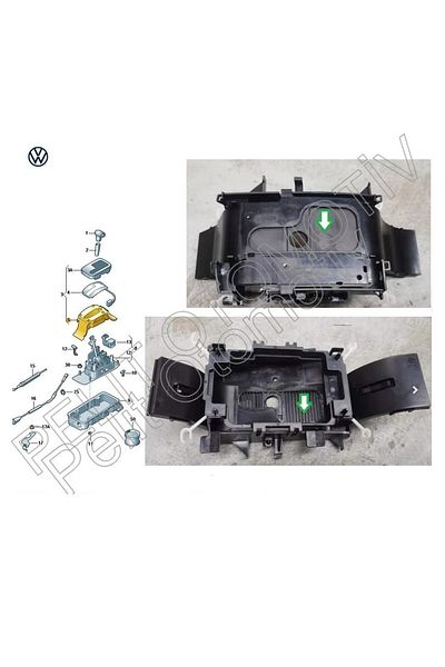 İthal Polo Tiptronic Automatic Shift Tape 6q1713273 6q1713273a