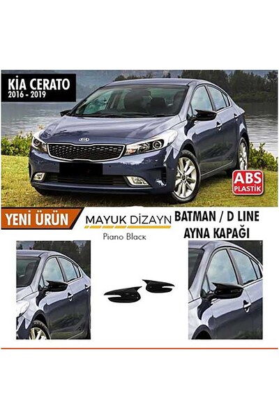 Mayuk Dizayn KİA Cerato 2016-2019 Batman Yarasa Ayna Kapağı --MAYUK DİZAYN--