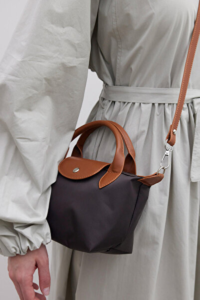 Manuka Bitter Brown Colored MARİ SMALL SHOPPER Bag