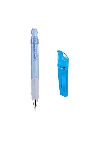 Serve Sky Blue Deep 0.7 mm Mechanical Pencil - 0.7 mm Tip and Blue Highlighter