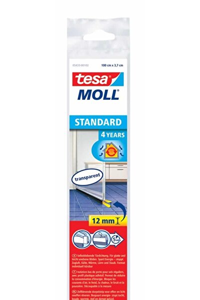 Tesa Kapı Altı Hava Akımı Önleyici Fırça, 1mx37mm, Şeffaf