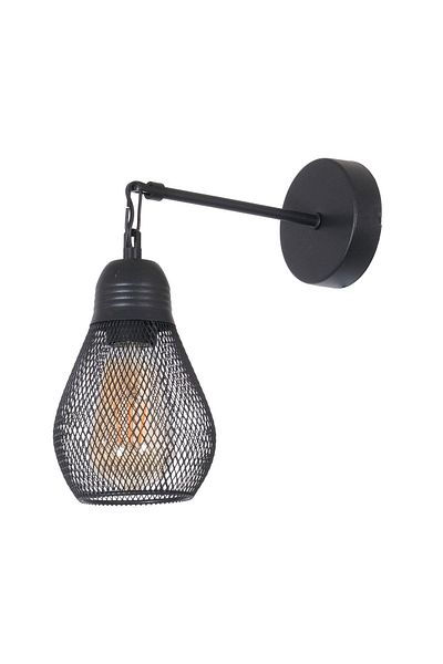 Fer Avize Rustic Sconce Modern Design Dim Black Color Living Room - Hall - Wall Sconce