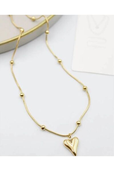 TREND Women's Steel Heart Dorica Necklace