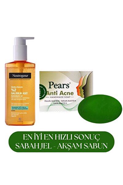 Neutrogena Sivilce Karşıtı Yüz Temizleme Jeli 200m + Pears ANTI-AKCE Sivilce ...