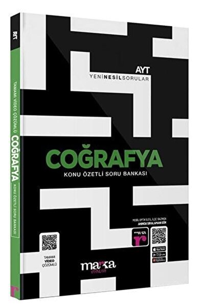Marka Yayınları 2026 Ayt Coğrafya Konu Özetli Yeni Nesil Soru Bankası Tamamı Video Çözümlü