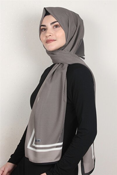 Cardion Medine Desenli Şal 1898-4 Toprak