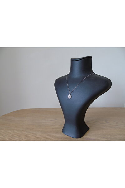 LABELLAAVM ÇELİK ZİNCİRLİ SU DAMLASI DESENLİ GÜMÜŞ RENKLİ KADIN KOLYE