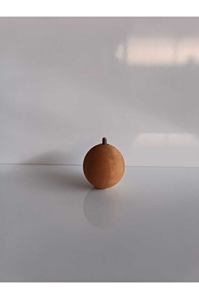 Fahrettin Küçük Puf Ayağı Mobilya Ayağı Ahşap Topaç Ayak Masa Sehpa Ayağı Ahşap Yuvarlak Ayak Yükseklik 7,5 Cm