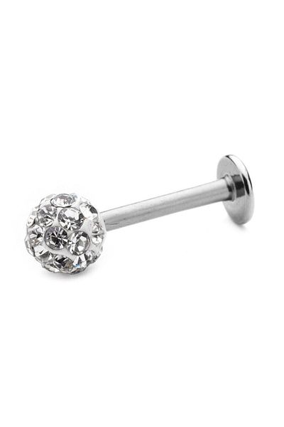 AyçaSilver Multi-Stone Shambala Lip, Tragus, Ear Piercing