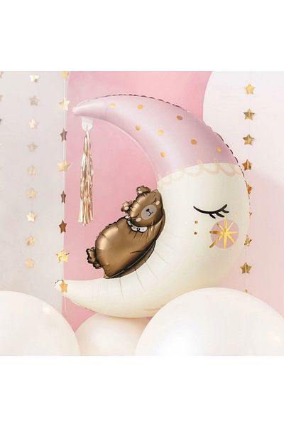 aşkın concept UYKUCU BEAR FOIL Balloon Sober Baby Shower - For Girls