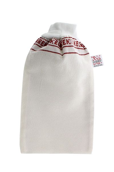 Kelebek Kese White 100% Flush - Thick Pouch Elastic Spa and Bath Pouch