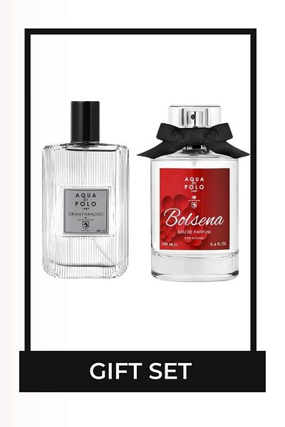 Aqua Di Polo 1987 Aqua di Polo 1987 Bolsena & Gran Paradiso 100 ml EDP Double Perfume Set for Men and Women STCC021366