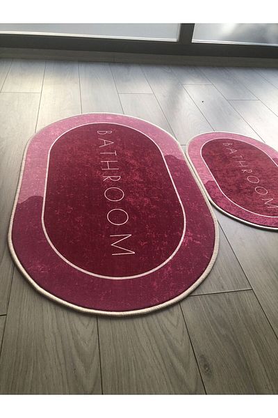 YTR HOME Imprimare digitală, lavabilă, anti-alunecare, bază decorativă, rezistentă la pete, covoraș de baie ușor de curățat