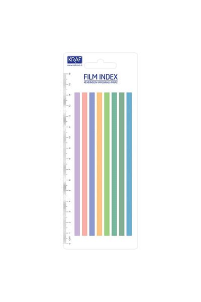 KRAF 8 Colors x 20 yp Bright Color Index Film - 5x135 mm, 3 Pieces