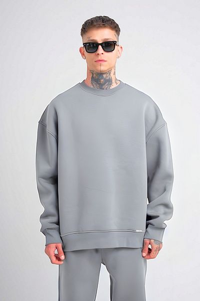 BayBayan Ανδρικό βαμβακερό φούτερ Oversize - Loose Fit, Stretchy και Hooded, Τρία Κλωστές