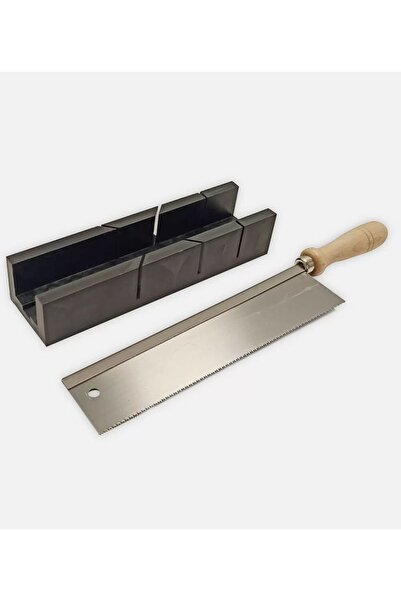 Depolife Gönye Köşe Kesim Kutusu Marangoz Hobi 90 45 Dereceli Kesim Aparatı Eğik Kesme Kılavuzu