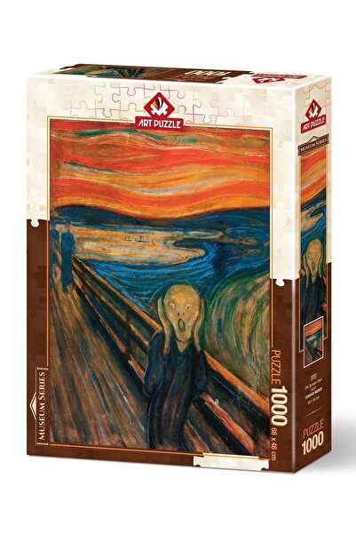 şazenur The Scream by Edvard Munch, 1000-Piece Art Puzzle, 68x48 cm.