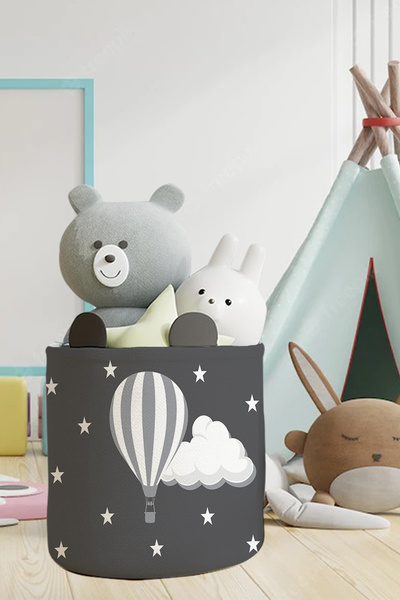 Talia Home Balonlu Çocuk ve Bebek Odası Düzenleyici Oyuncak veya Kirli Sepeti...